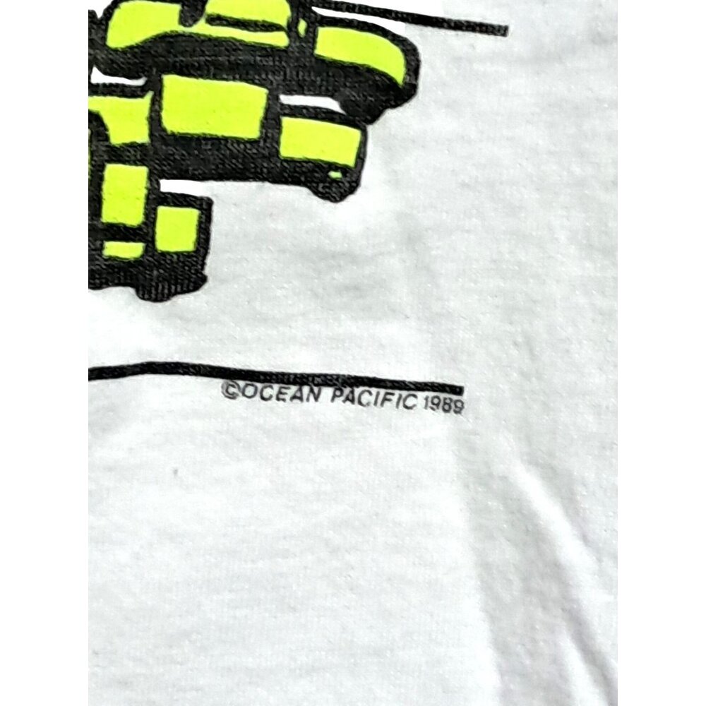 Vintage OP Womens Crop Top 1989 Ocean Pacific Shirt Single Stitch - Picture 3 of 9